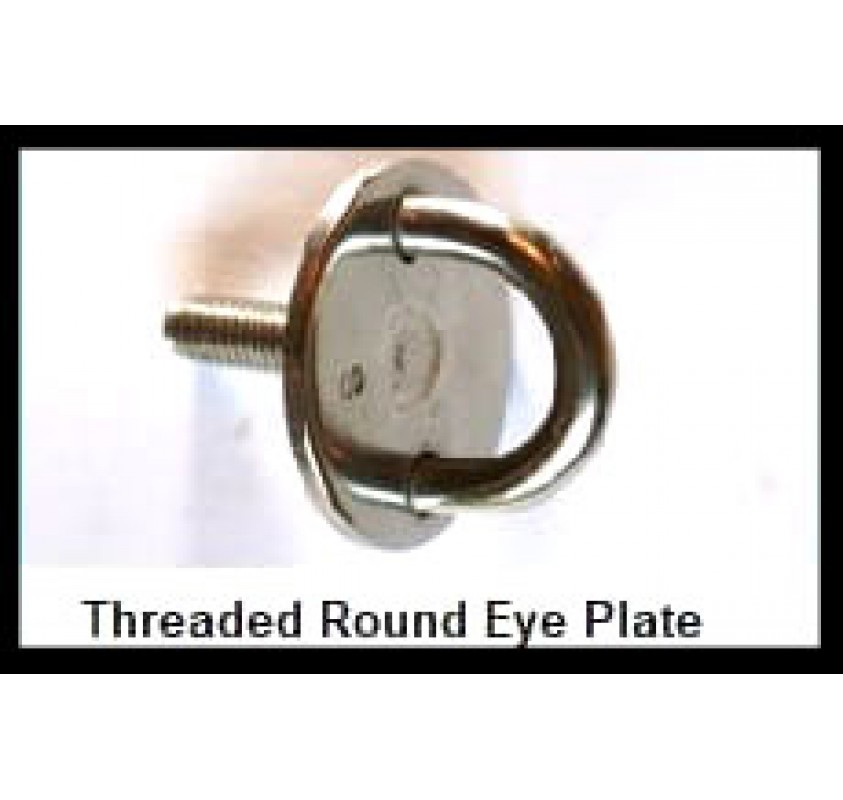 Threaded Round Eye Plate Stainless Fittings Rope Services Direct